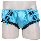 Sissy Ruffled Bloomer Panties – Satin (Colors)