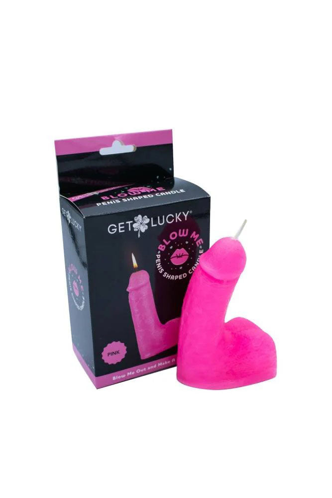Get Lucky Blow Me Penis Candle - Pink