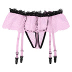 Sissy Garter Lace Bow Briefs (Colors)