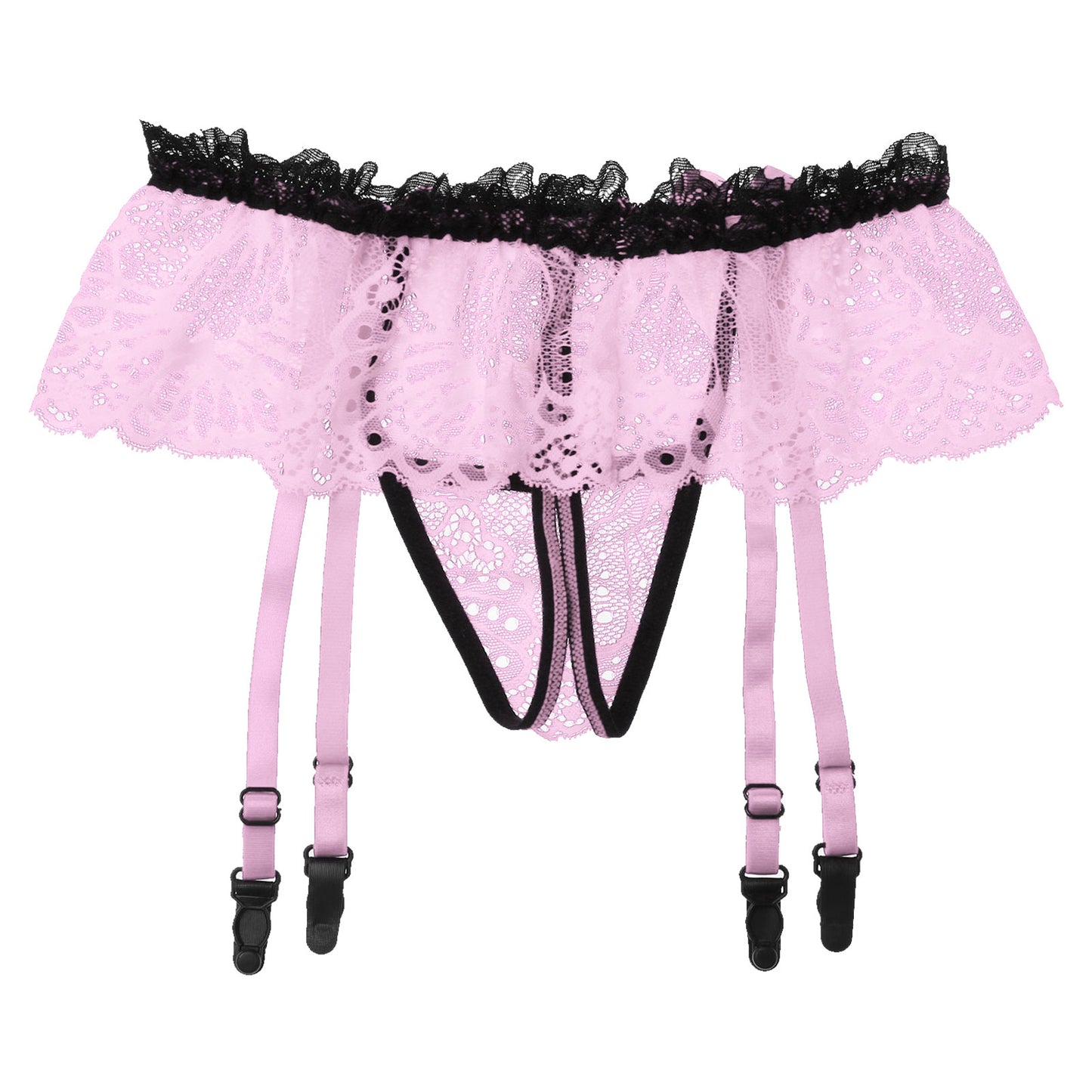 Sissy Garter Lace Bow Briefs (Colors)