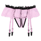 Sissy Garter Lace Bow Briefs (Colors)