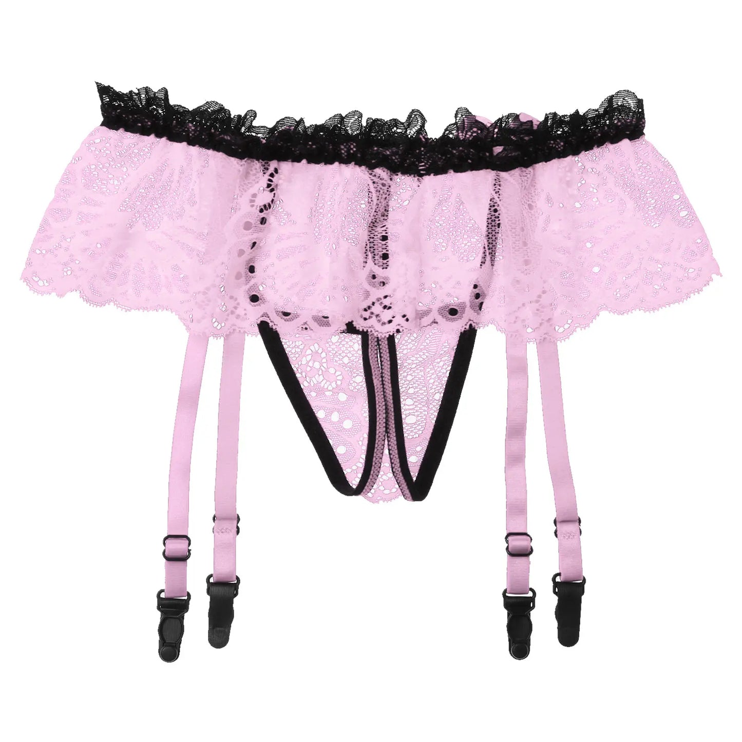 Sissy Garter Lace Bow Briefs (Colors)