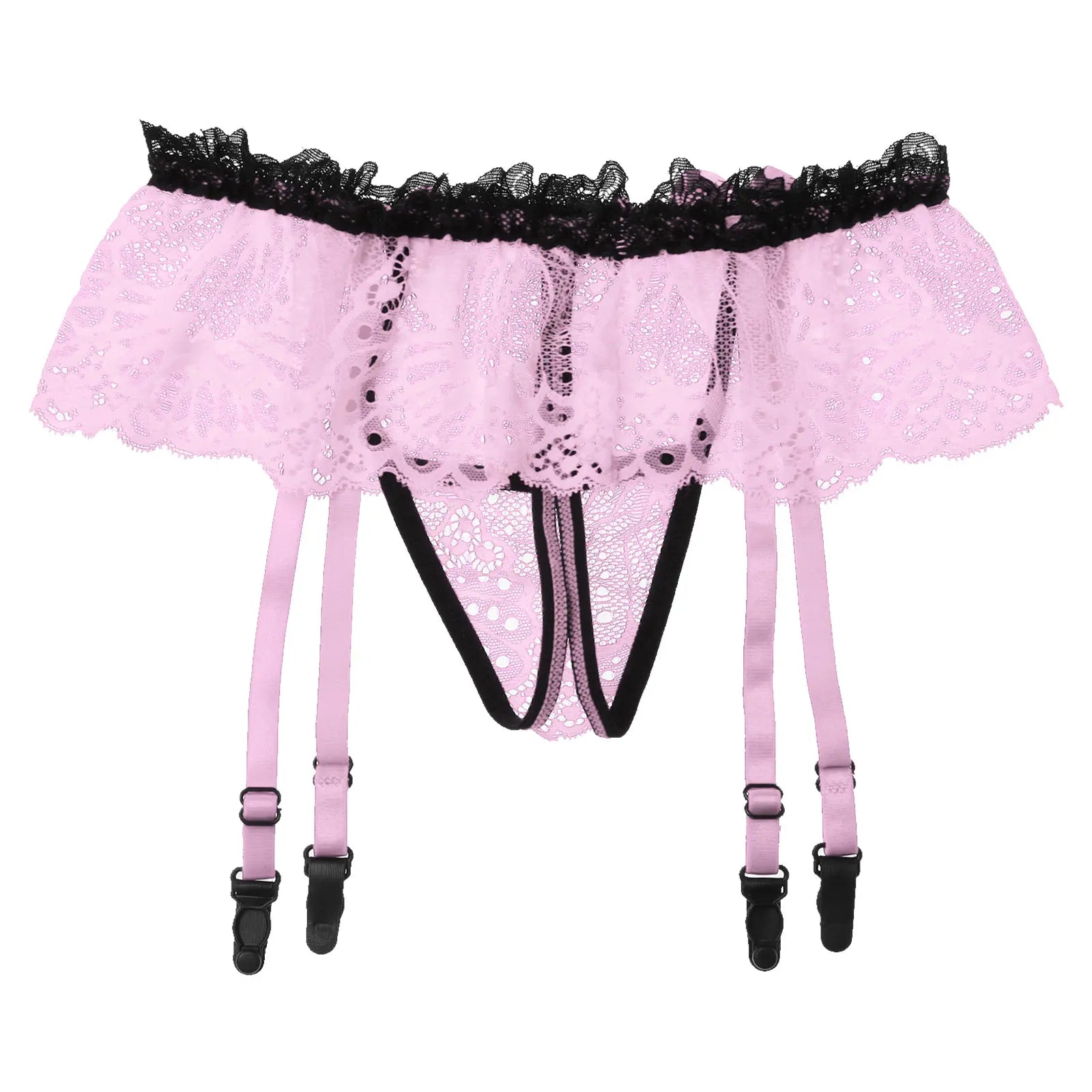 Sissy Garter Lace Bow Briefs (Colors)