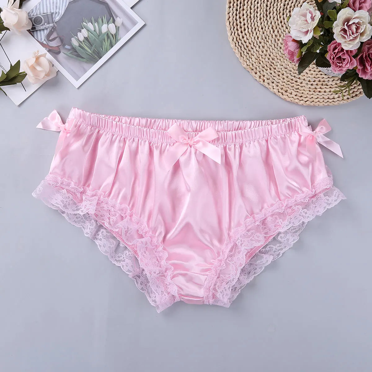 Sissy Dreams Satin Lace Panties (Colors)