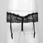 Sissy Garter Lace Bow Briefs (Colors)