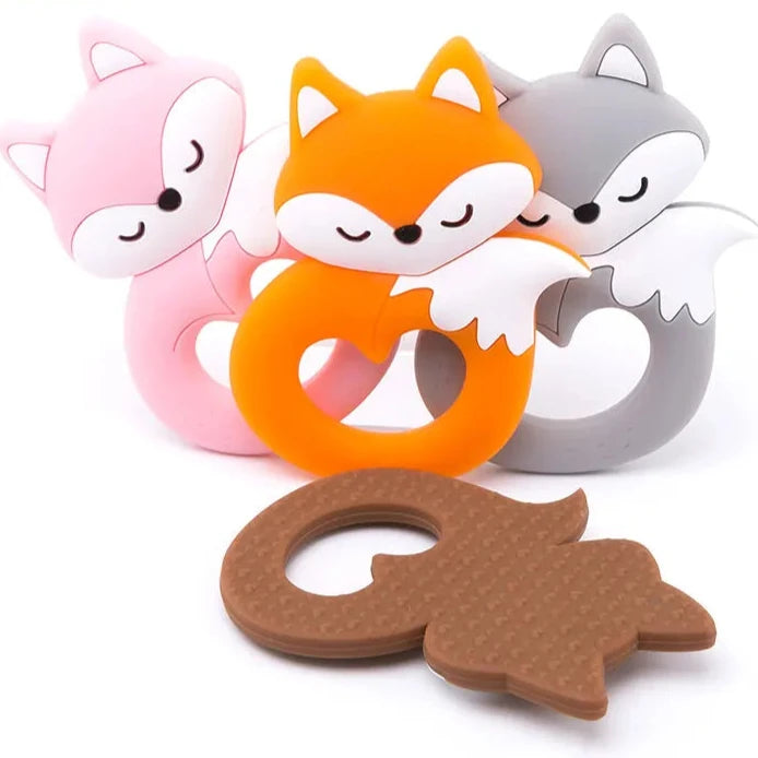 1PC  Silicone Fox Teether