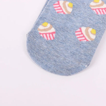 5 Pairs Kawaii Cupcake Ankle Socks