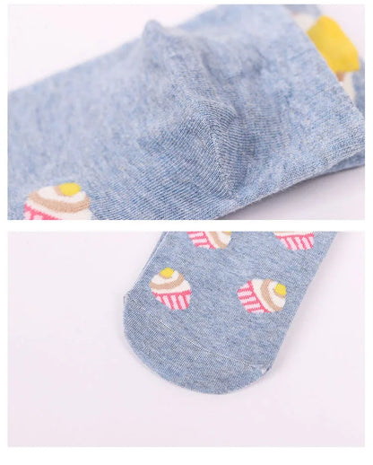 5 Pairs Kawaii Cupcake Ankle Socks