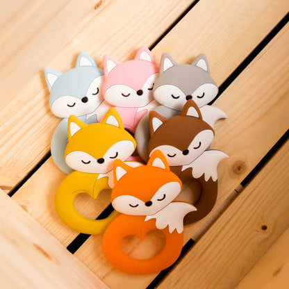 1PC  Silicone Fox Teether