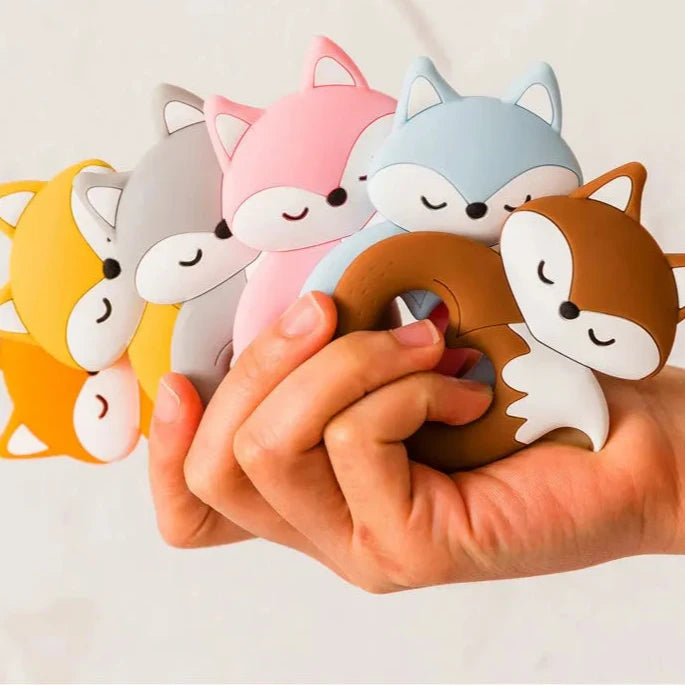 1PC  Silicone Fox Teether