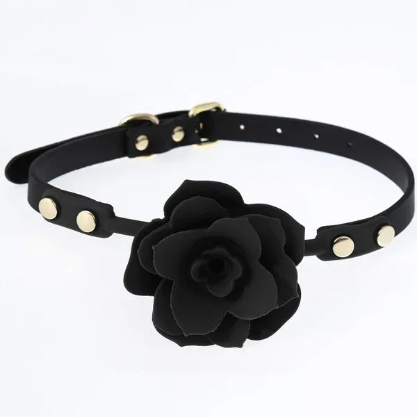 Silicone Rose Mouth Plug Ball - Puppy's Aesthetics