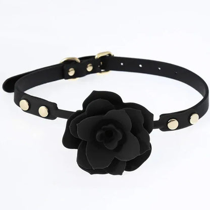 Silicone Rose Mouth Plug Ball - Puppy's Aesthetics