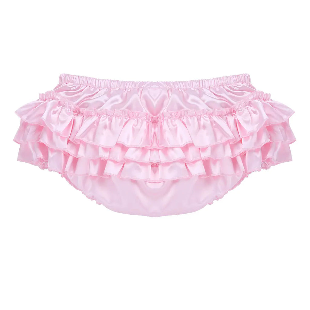 Sissy Ruffled Bloomer Panties – Satin (Colors)