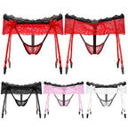 Sissy Garter Lace Bow Briefs (Colors)