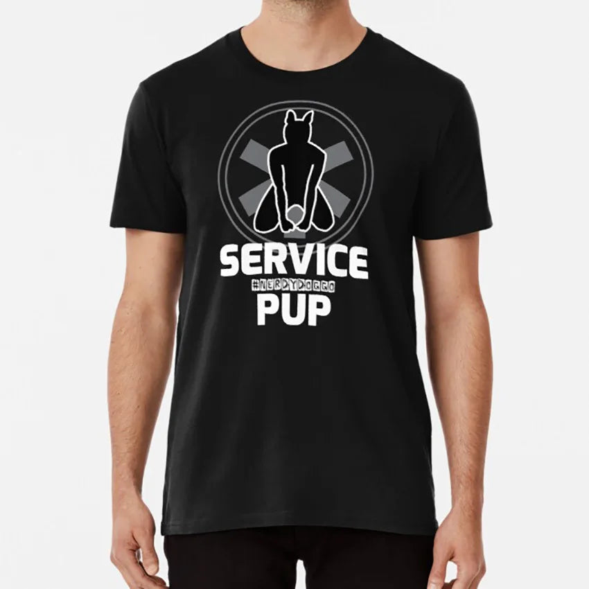 Service Pup Puppy Play Unisex Graphic Tee