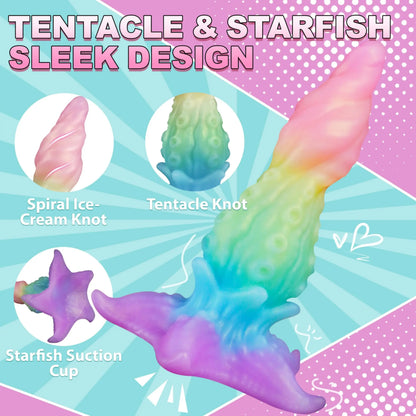 Rainbow Abyss Tentacle Dildo - Puppy's Aesthetics