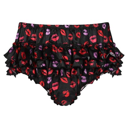 Sissy Ruffled Bloomer Panties – Satin (Colors) - Puppy's Aesthetics