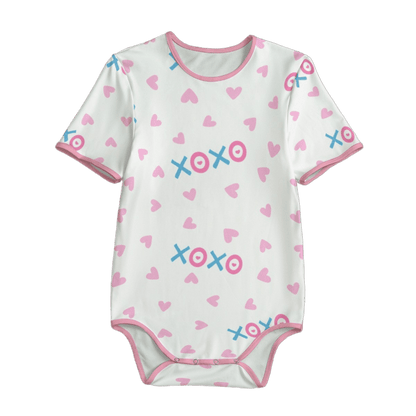 Hearts XOXO Adult Onesie Bodysuit Puppy's Aesthetics