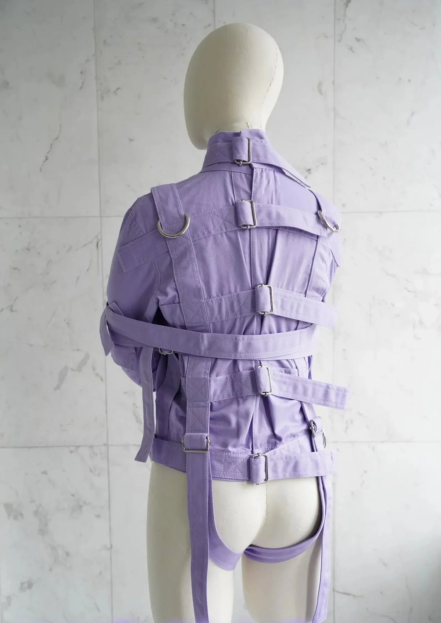Purple ABDL Straitjacket – Heavy-Duty Adult Restraint Jacket with D-Rings