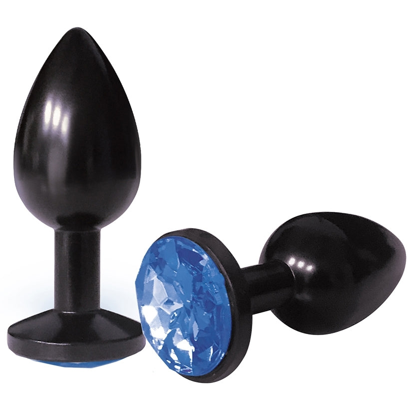 The 9's The Silver Starter Bejeweled Anodized Plug-Colbalt