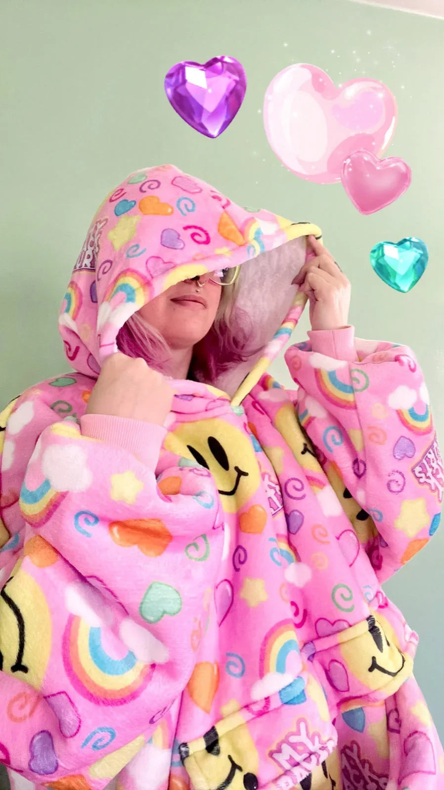 My Back Hurts Jumbo Blanket Hoodie - Puppy's Aesthetics