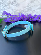 Mute Button Blue Pacifier Gag