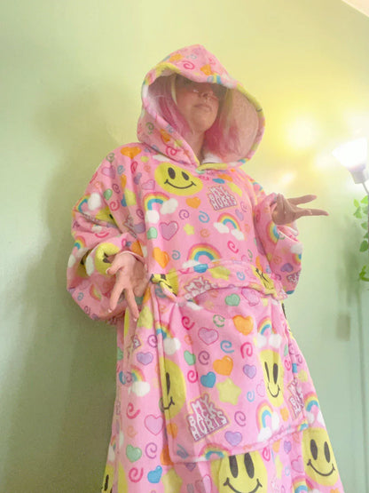 My Back Hurts Jumbo Blanket Hoodie - Puppy's Aesthetics