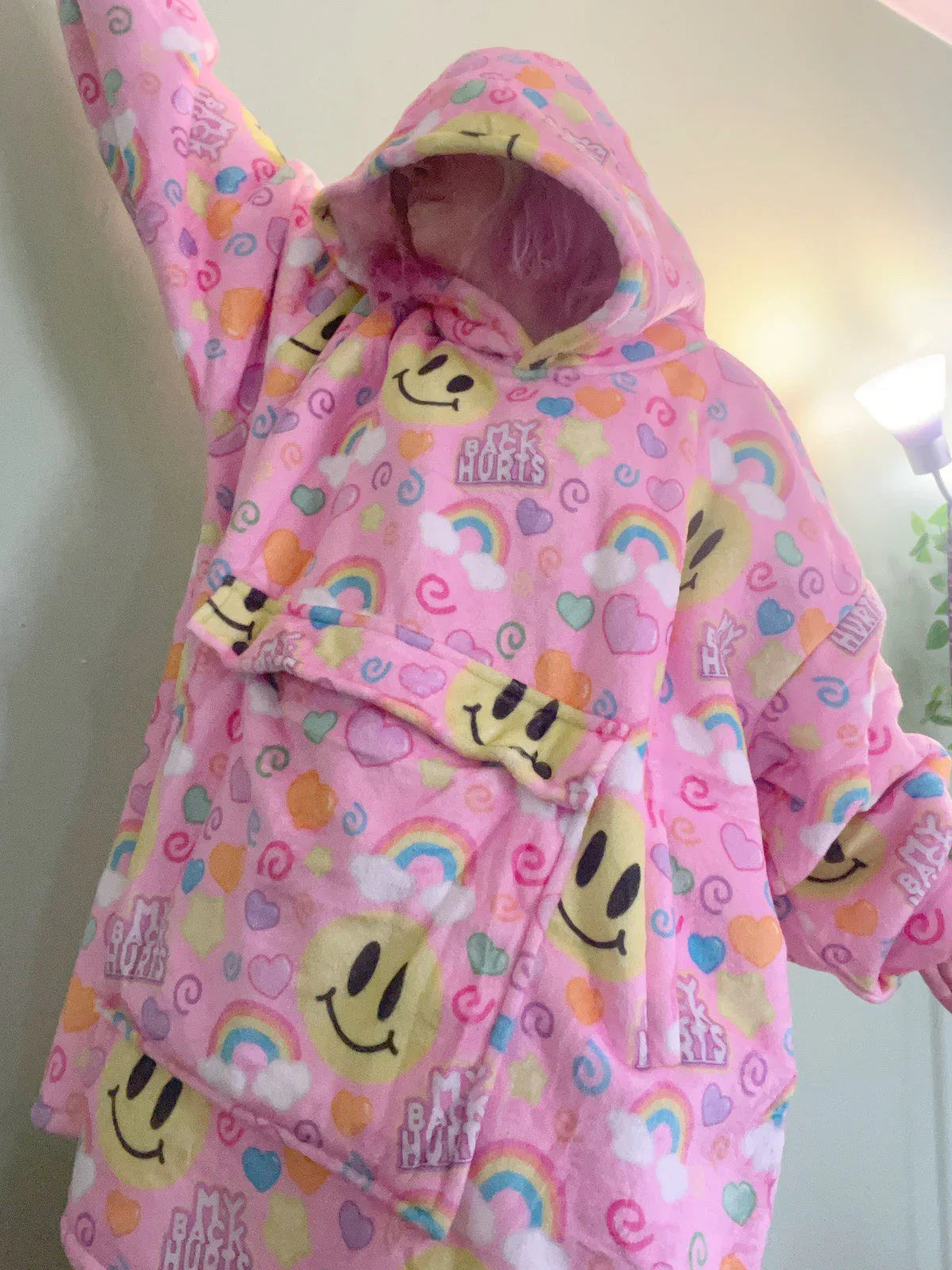 My Back Hurts Jumbo Blanket Hoodie - Puppy's Aesthetics