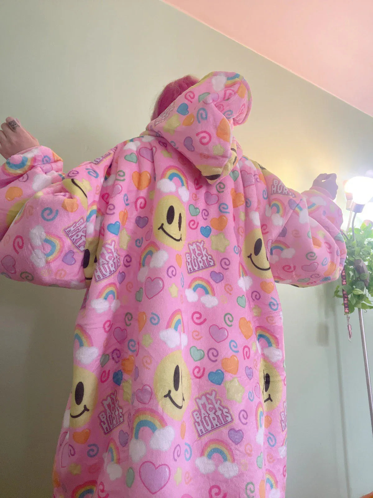 My Back Hurts Jumbo Blanket Hoodie - Puppy's Aesthetics