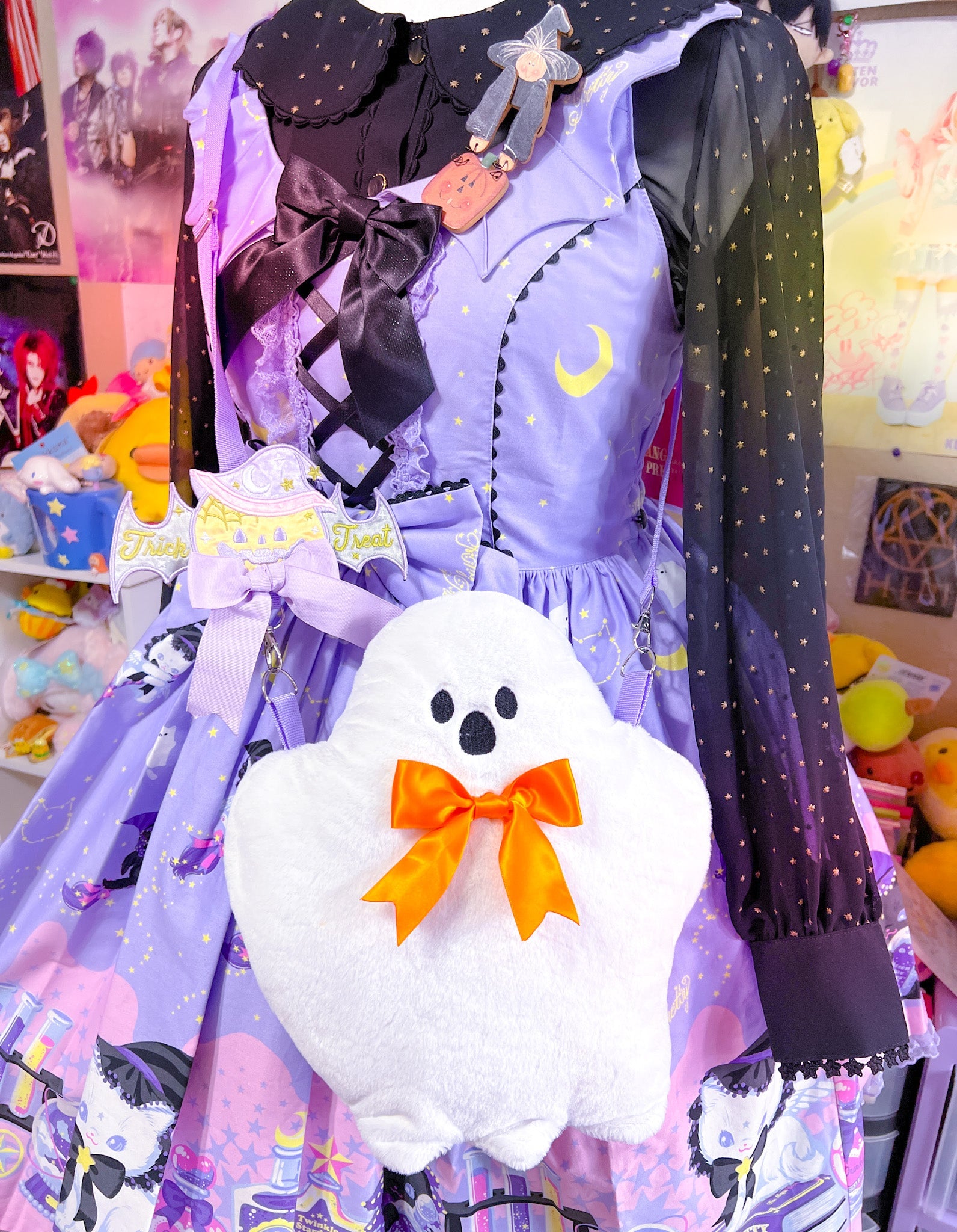 Fluffy Phantom Plush Purse