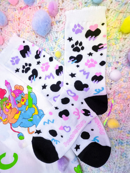 Dottie Dalmation Crew Socks - Puppy's Aesthetics