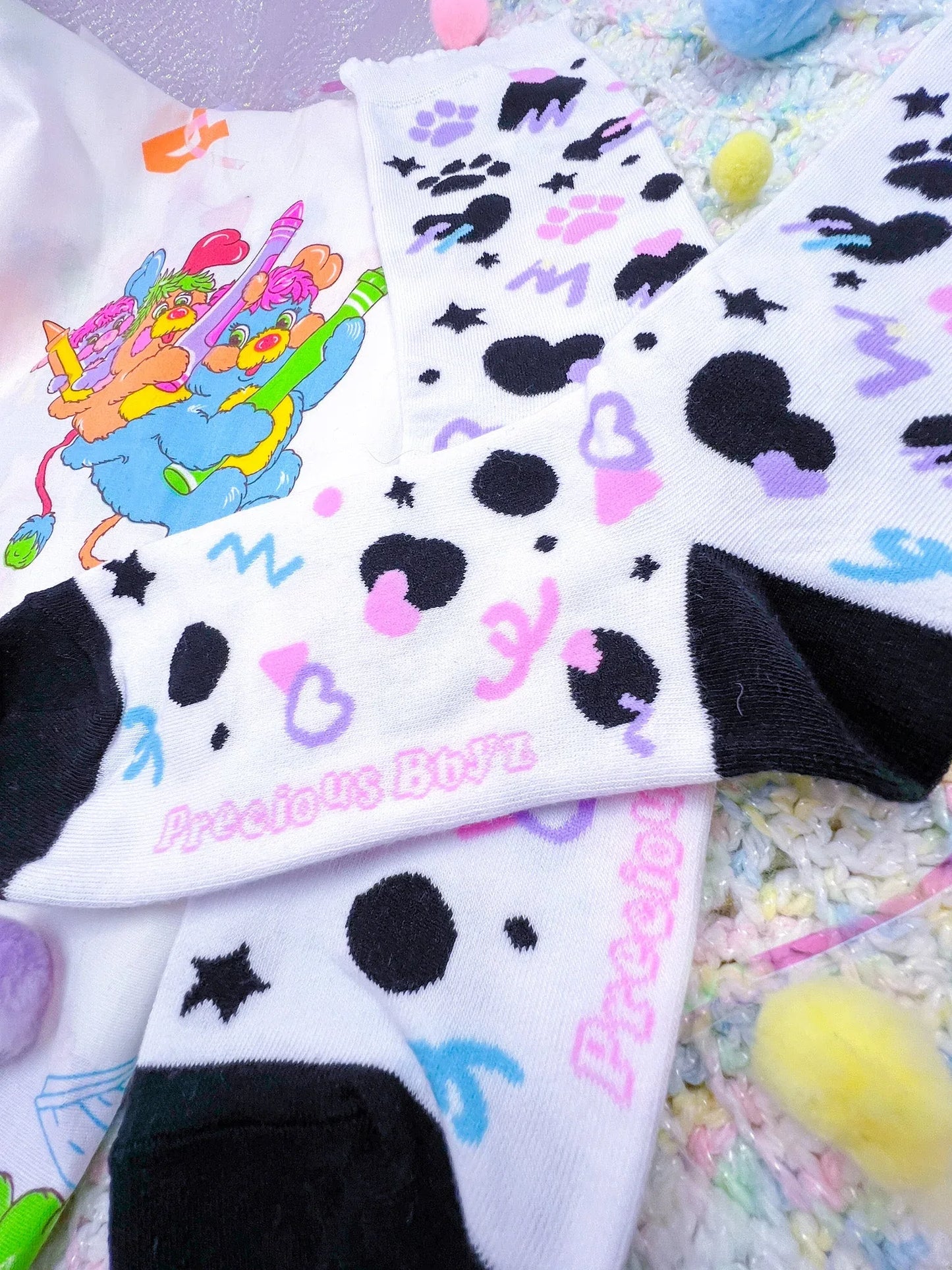 Dottie Dalmation Crew Socks - Puppy's Aesthetics
