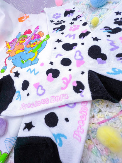 Dottie Dalmation Crew Socks - Puppy's Aesthetics
