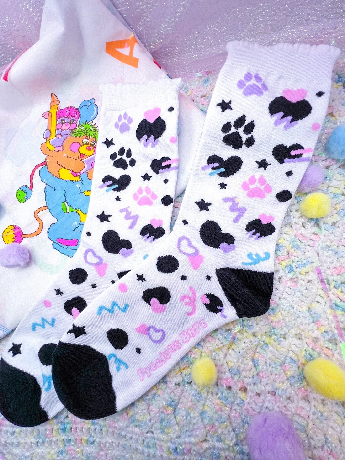 Dottie Dalmation Crew Socks - Puppy's Aesthetics