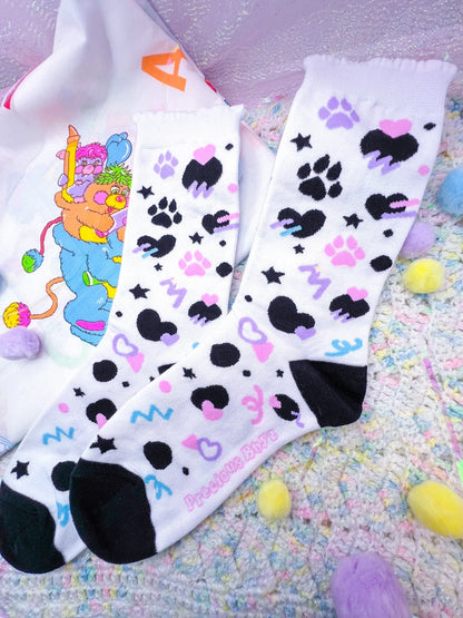 Dottie Dalmation Crew Socks - Puppy's Aesthetics