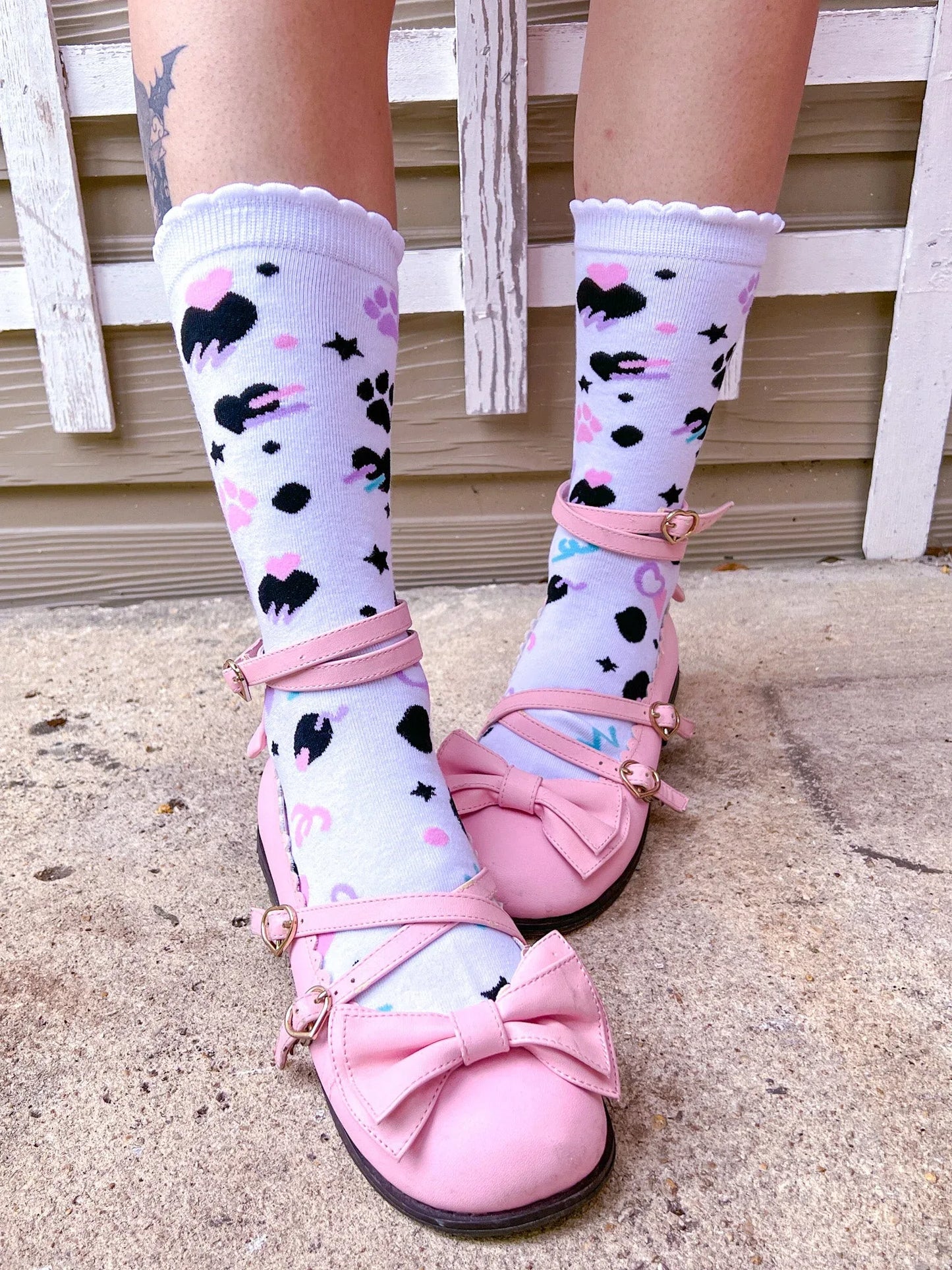 Dottie Dalmation Crew Socks - Puppy's Aesthetics