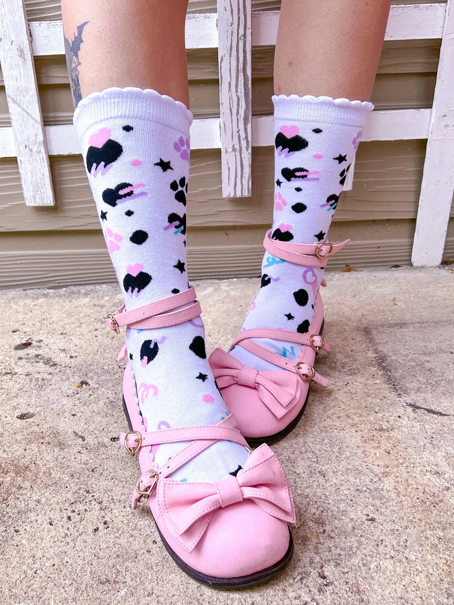 Dottie Dalmation Crew Socks - Puppy's Aesthetics