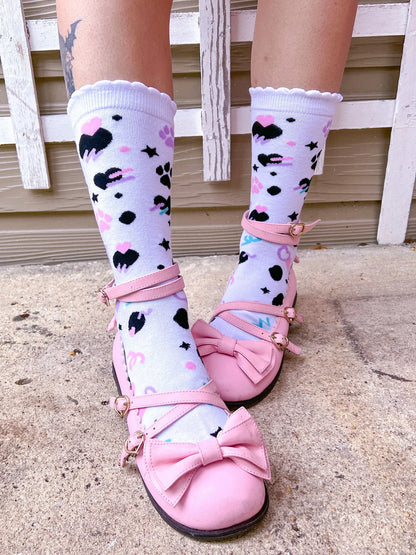 Dottie Dalmation Crew Socks - Puppy's Aesthetics