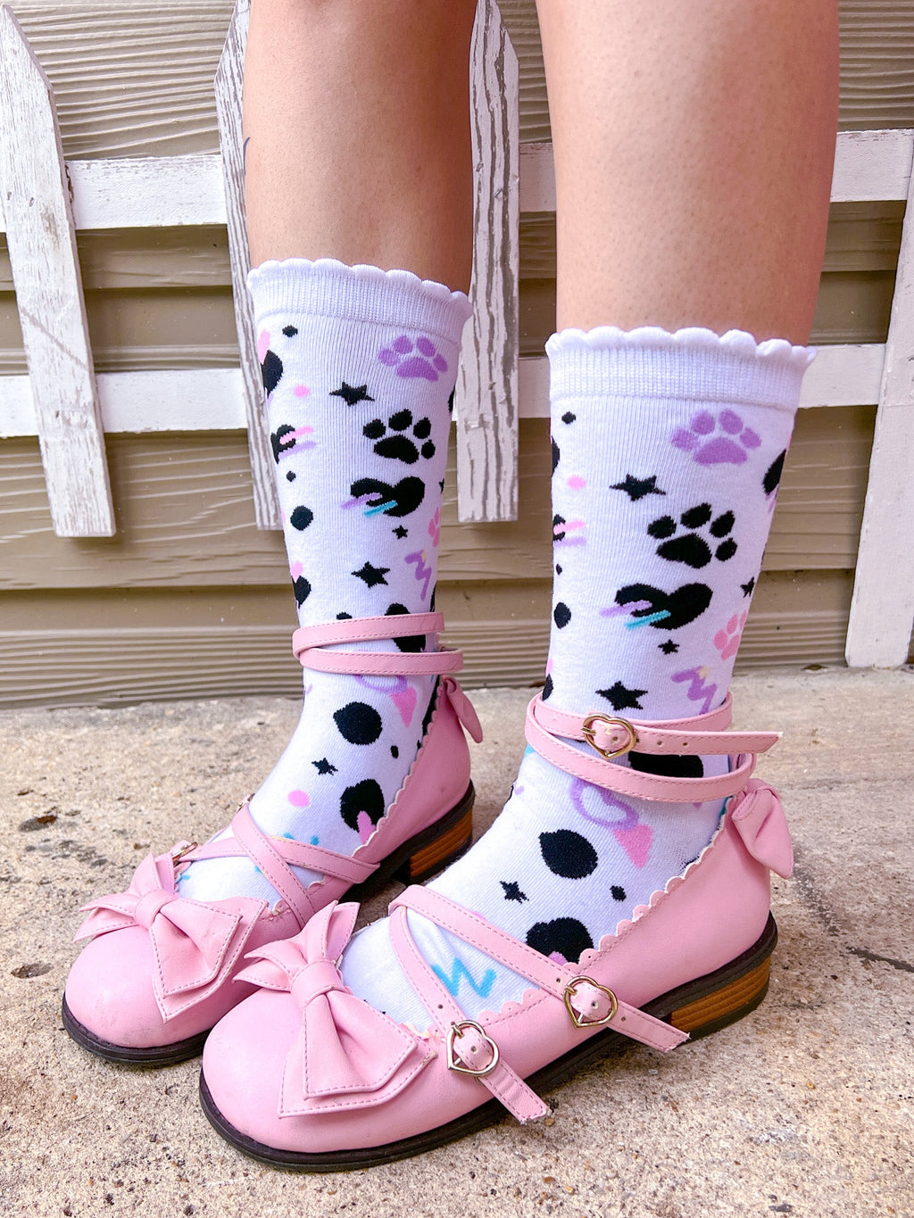 Dottie Dalmation Crew Socks