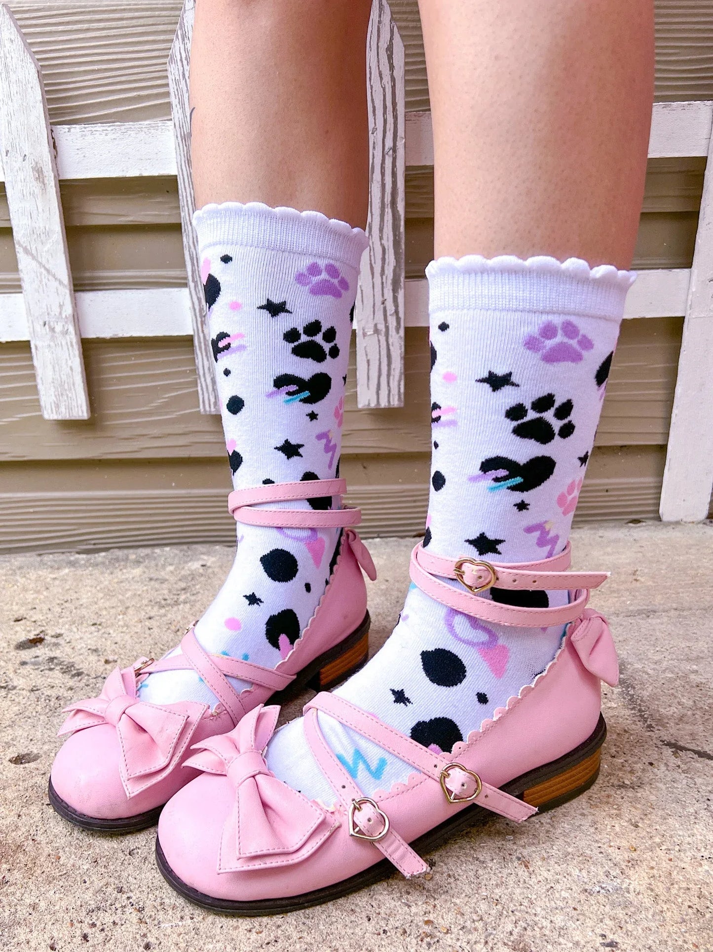 Dottie Dalmation Crew Socks - Puppy's Aesthetics