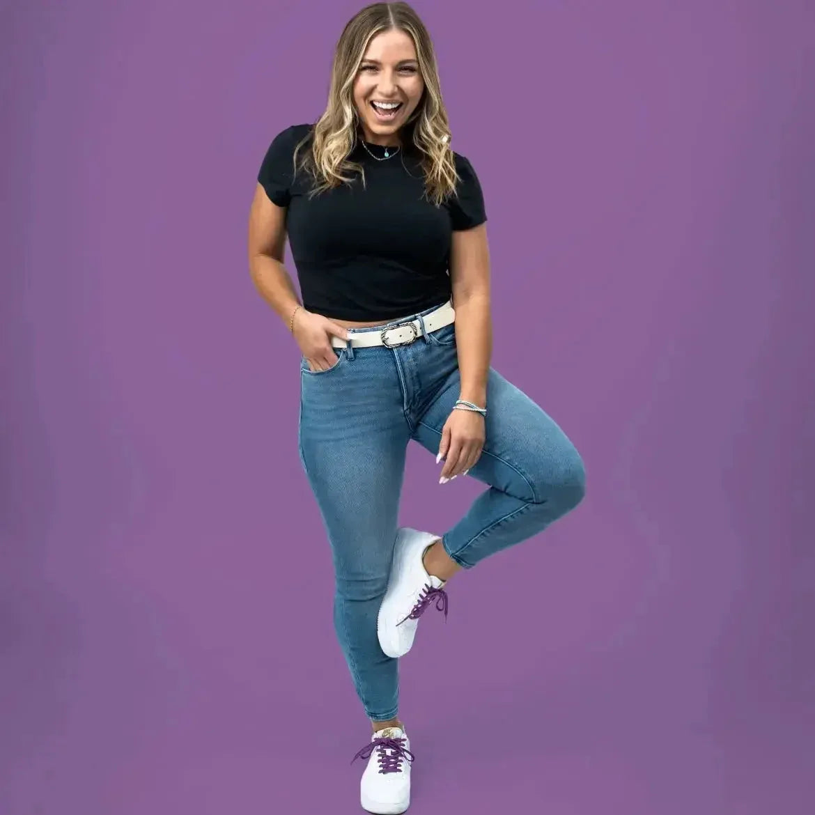 Deep Cosmic Purple Elastic Shoelaces - Puppy's Aesthetics