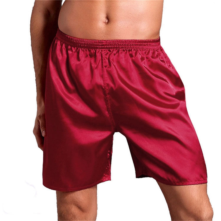 Plus Size Soft Silk Satin Boxers