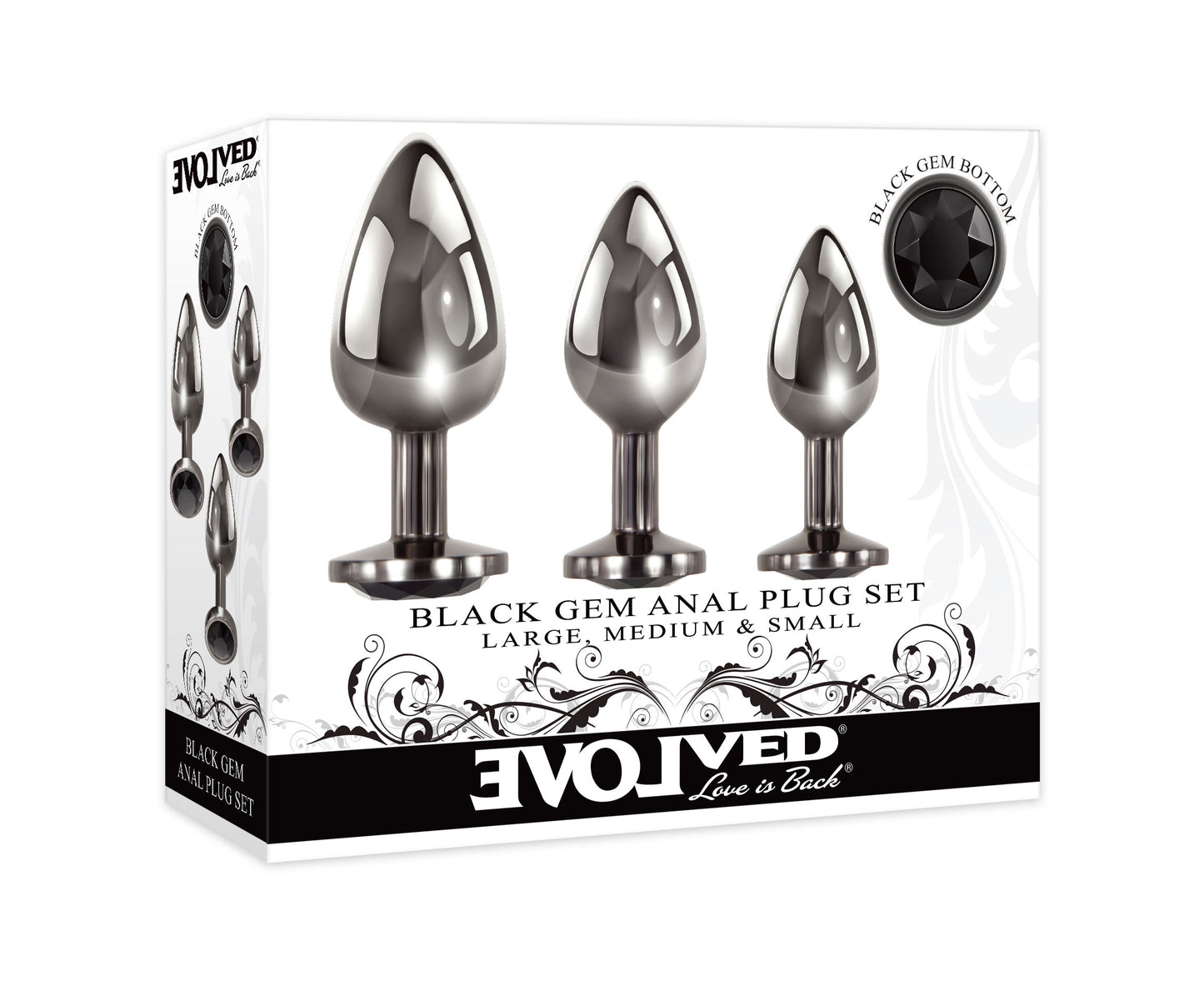 Black Gem Anal Plug Set