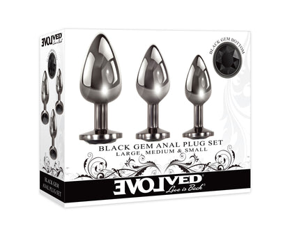 Black Gem Anal Plug Set