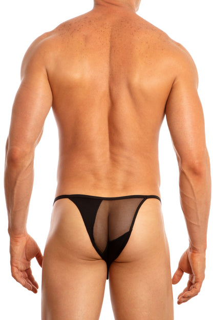 Sheer Mesh Jockstrap Bikini (Turquoise)