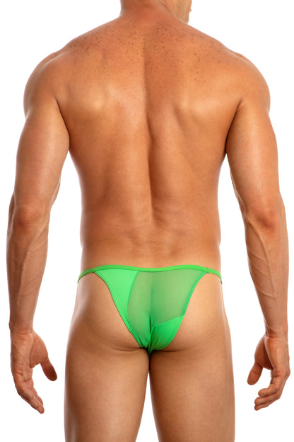 Sheer Mesh Jockstrap Bikini (Turquoise)