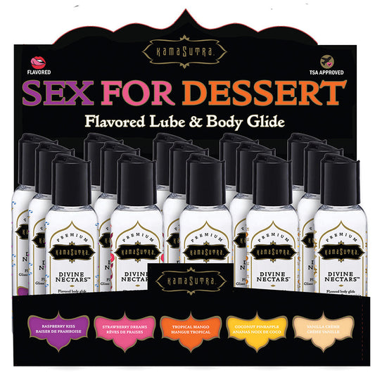 USA Only - Kama Sutra Divine Nectars 2oz Prepack Display of 15