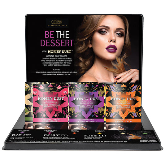 USA Only - Kama Sutra Honey Dust 1oz Display of 12 (Extended Manufacturer Backorder)