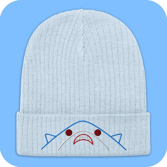 Kawaii Shark Ribbed knit beanie