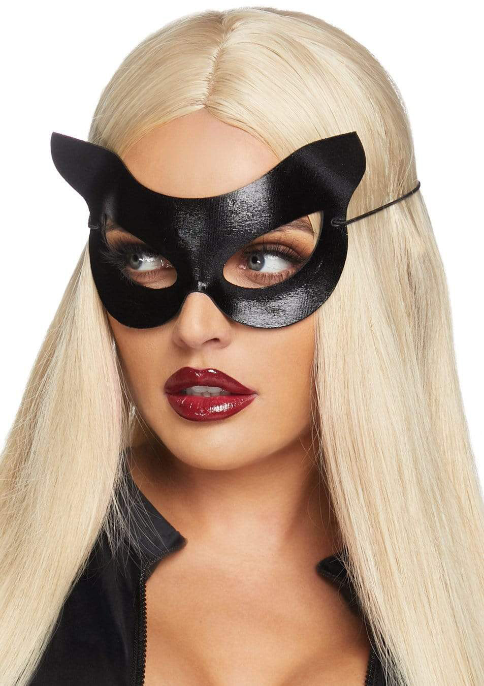 Vinyl Cat Mask - Black (OS)